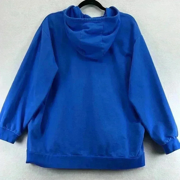 Eddie Bauer Men’s Hoodie Sweatshirt Size XL Blue Front Full Zip Closure - Picture 4 of 9